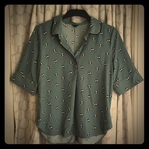 Ann Taylor Printed Blouse